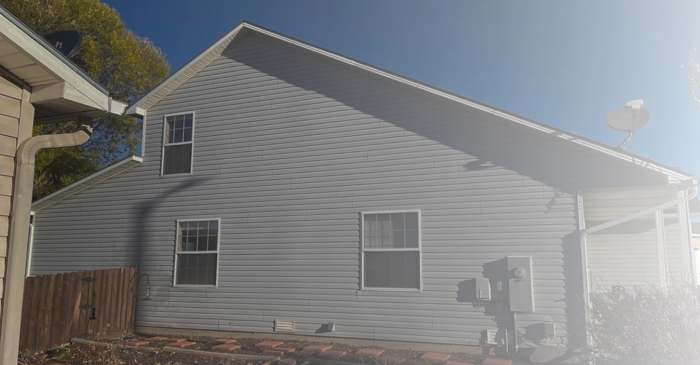 gray house with siding